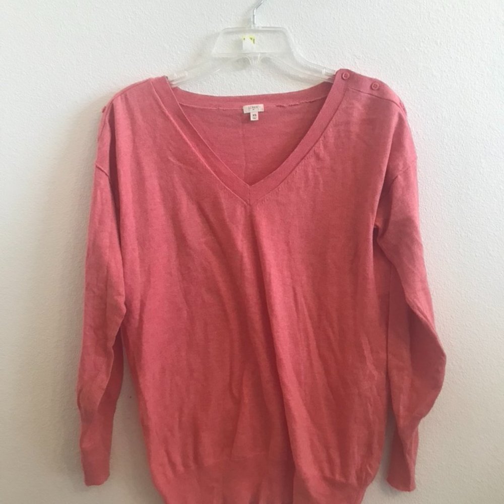 Coral J.Crew Sweater